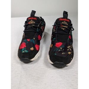 Reebok Furylite FG Floral Womens Size 8 Black Red Flower 3D Ultralite V63574